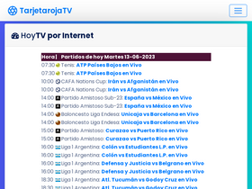 'tarjetarojatvhd.com' screenshot