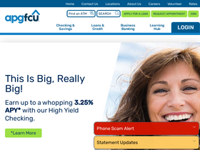 'apgfcu.com' screenshot