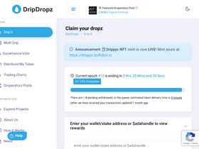 'dripdropz.io' screenshot