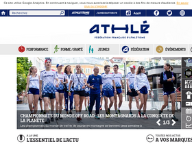 'athle.fr' screenshot