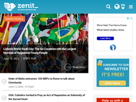 'zenit.org' screenshot