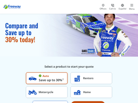 'apponemobilereports.freewayinsurance.com' screenshot