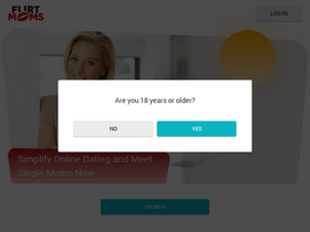 'flirtmoms.com' screenshot