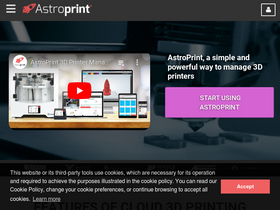 'astroprint.com' screenshot