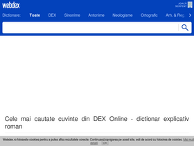 'webdex.ro' screenshot