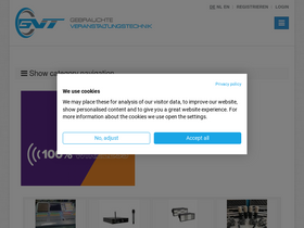 'gebrauchte-veranstaltungstechnik.de' screenshot