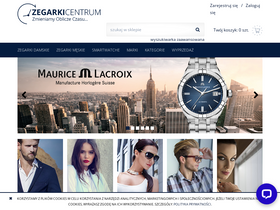 'zegarkicentrum.pl' screenshot