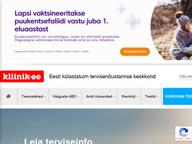 'kliinik.ee' screenshot
