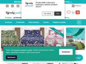 'vyprodejpovleceni.cz' screenshot