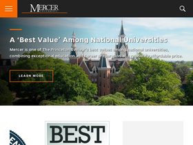 'absn.mercer.edu' screenshot