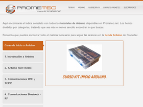 'prometec.net' screenshot