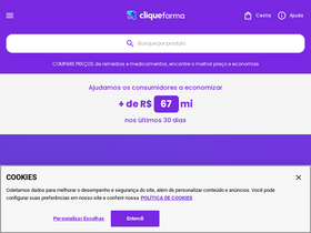'cliquefarma.com.br' screenshot