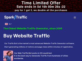 'sparktraffic.com' screenshot