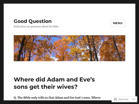 'goodquestionblog.com' screenshot