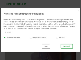 'poettinger.at' screenshot