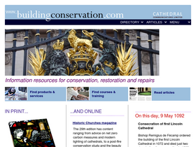 'buildingconservation.com' screenshot
