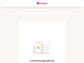 'pedidosya.cl' screenshot