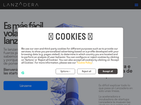 'lanzadera.es' screenshot