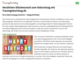 'traumgeburtstag.de' screenshot