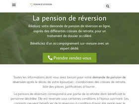 'pension-reversion.fr' screenshot