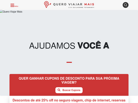 'queroviajarmais.com' screenshot