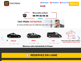'taxiproxi.fr' screenshot