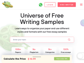 'writinguniverse.com' screenshot