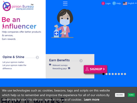 'opinionbureau.com' screenshot