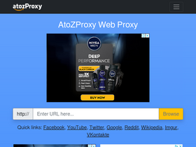 'atozproxy.com' screenshot