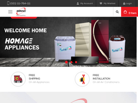 'homage.pk' screenshot