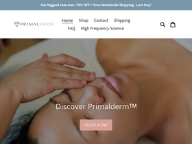 Primalderm website screenshot