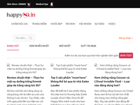 'happyskin.vn' screenshot