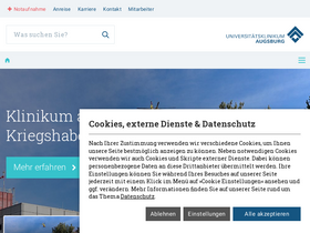 'uk-augsburg.de' screenshot