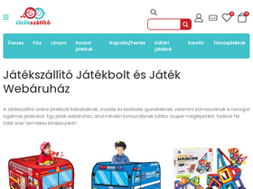 'jatekszallito.hu' screenshot