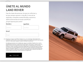 'landrover.es' screenshot