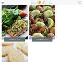 'thefedupfoodie.com' screenshot
