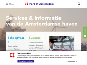 'portofamsterdam.com' screenshot