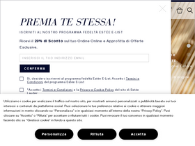 'esteelauder.it' screenshot