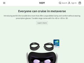 voyglasses.com homepage screenshot
