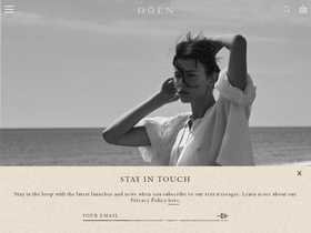 Shop Dôen website screenshot