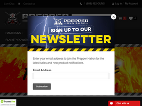 'preppergunshop.com' screenshot