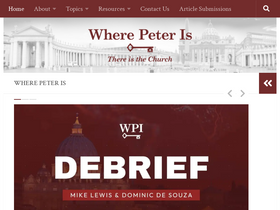 'wherepeteris.com' screenshot