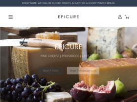 epicurestore.com.au homepage screenshot