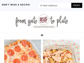 'fromgatetoplate.com' screenshot