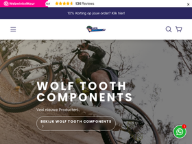 Fietsproducten.nl homepage screenshot