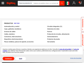 'digikey.com.mx' screenshot