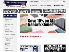 'sharpeningsupplies.com' screenshot