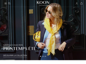 koon-cachemire.com homepage screenshot