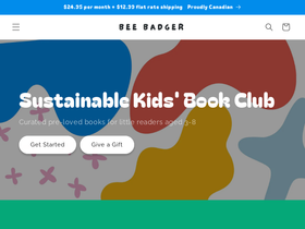beebadgerbooks.com homepage screenshot