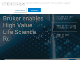 'bruker.com' screenshot
